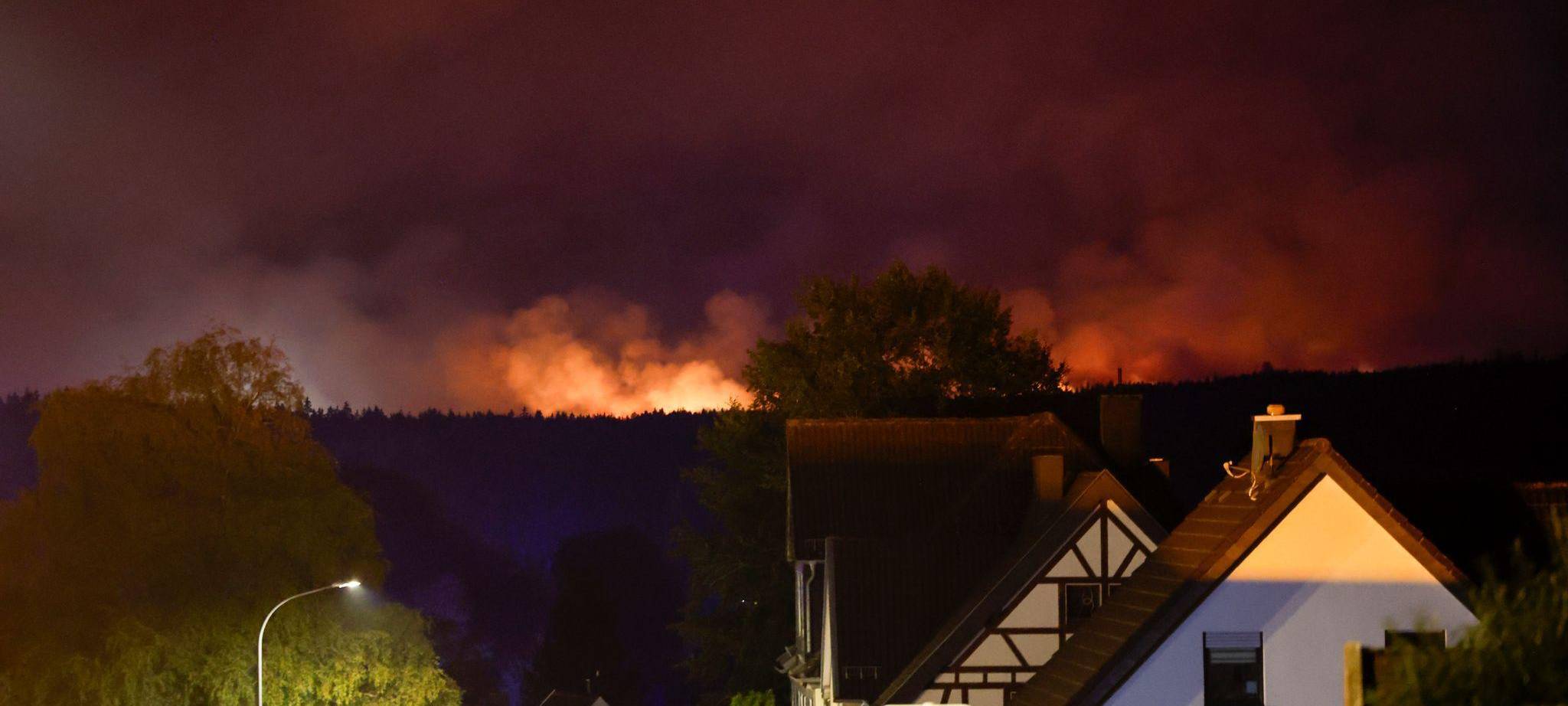Waldbrand im Hohen Venn
